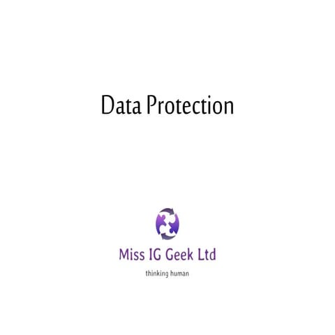 An Introduction to Data Protection | PPT