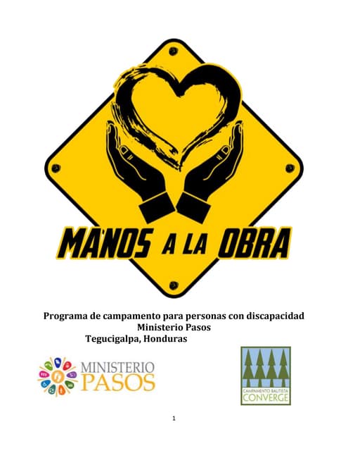 Programa de Campamento-Manos a la Obra-programa para poblaciones especiales