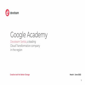 2022 Google Academy 