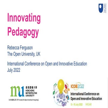 Innovating Pedagogy: ICOIE 2022