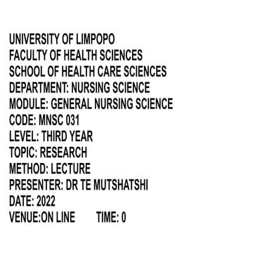 The different types of research approaches.