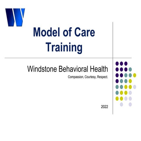 2022 Model of Care Provider Training