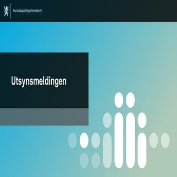 Nordisk møte om voksnes læring 2022 - Norge - Utsynsmeldingen
