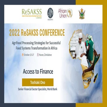 Mr. Toshiaki Ono-2022 ReSAKSS Conference Presentation