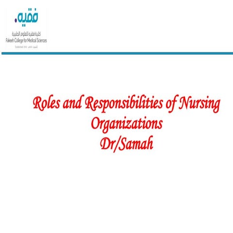2022 Roles and responsibilites of Nursing Organizations.ppt