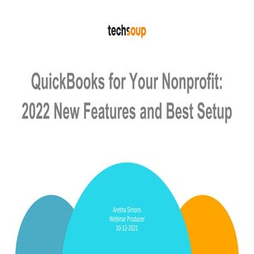 Using QuickBooks for Your Nonprofit: 2022 New Features and Best Setup