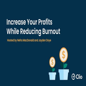 Increase Your Profits While Reducing Burnout