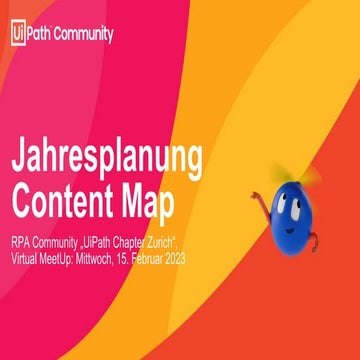 Jahresplanung und Content Map