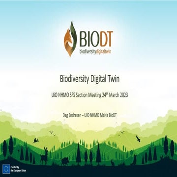 BioDT for the UiO Science section meeting 2023-03-24