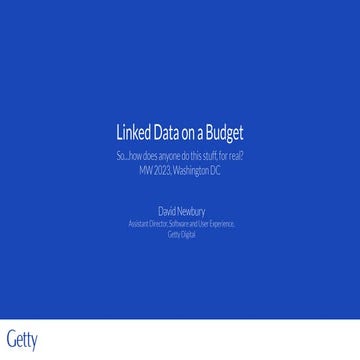 Linked Data on a Budget