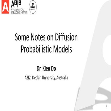 Some notes on Diffusion Probabilistic Models