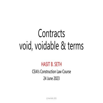 2023-06-24 Consulting Engineers Association of India - CEAI Contracts Arbitration Course.pptx