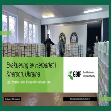 Evacuation of the Kherson herbarium