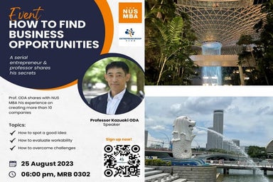 How to find business opportunities at NUS