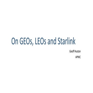 mnNOG 2023: On GEOs, LEOs and Starlink