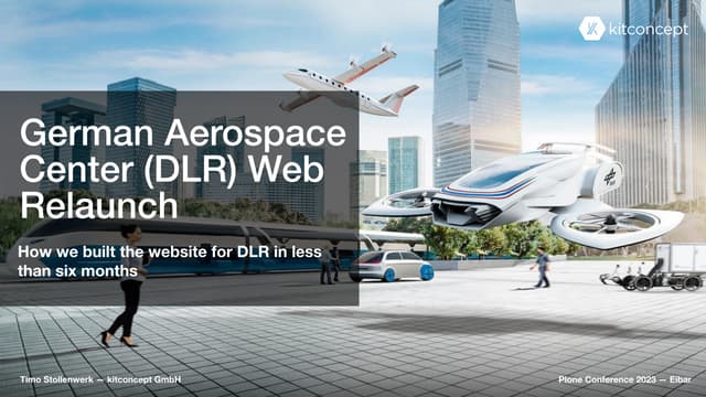 German Aerospace Center (DLR) Web Relaunch