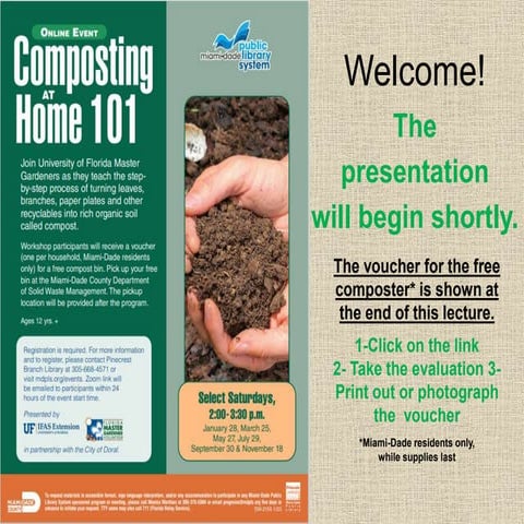 2023-11-18 Composting at Home 101 without voucher link on Slideshare no ...
