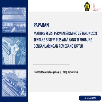 Bahan Public Hearing - Matriks Revisi Permen PLTS Atap.pdf