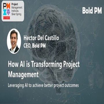 How AI is Transforming Project Management - PMI Silver Spring Chapter ...