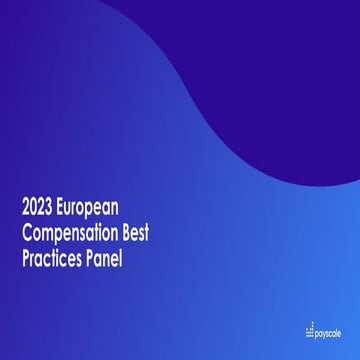 Webinar - 2023 European Compensation Best Practices Panel