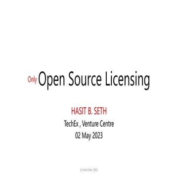 Open Source Licensing