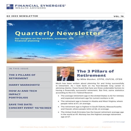 Financial Synergies | Q2 2023 Newsletter
