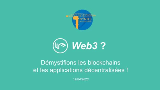 Nantes JUG 2023 - Web3