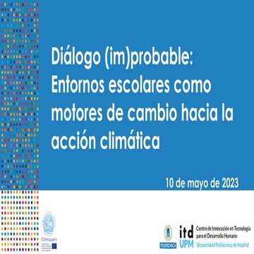 Entornos escolares como motores de cambio hacia la acción climática