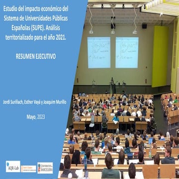 Contribución económica de las universidades españolas