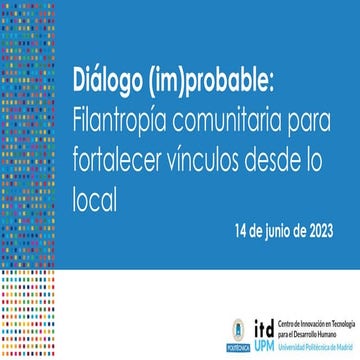 Filantropía comunitaria para fortalecer vínculos desde lo local