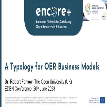 A Typology for OER Business Models 