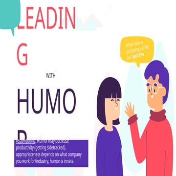 How managers can learn how to lead with humour