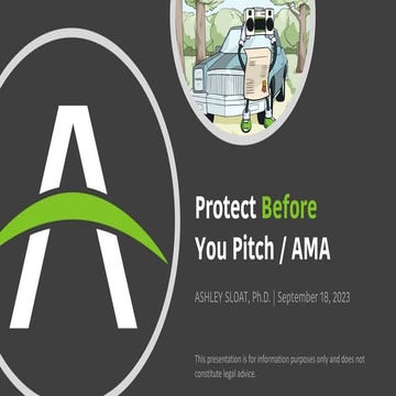Protect Before You Pitch (MichBio)