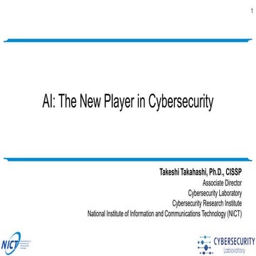AI: The New Player in Cybersecurity (Nov. 08, 2023)