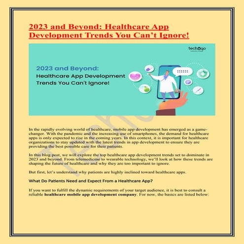 2023 and Beyond-Healthcare App Development Trends You Can’t Ignore.pdf