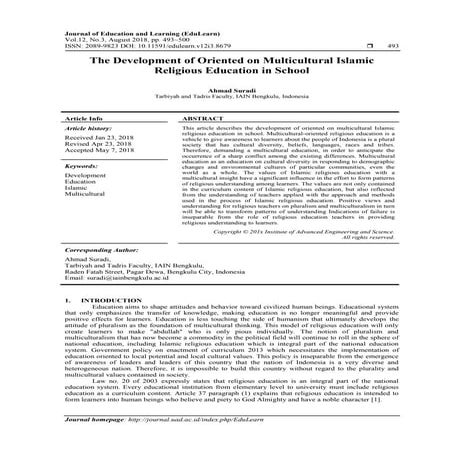 The Importance of Islamic Studies in Modern Education | PDF