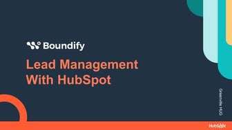 Lead Management With HubSpot