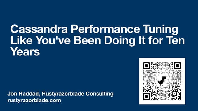 Cassandra Performance Tuning Like You've Been Doing It for Ten Years