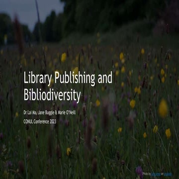 Library publishing and bibliodiversity