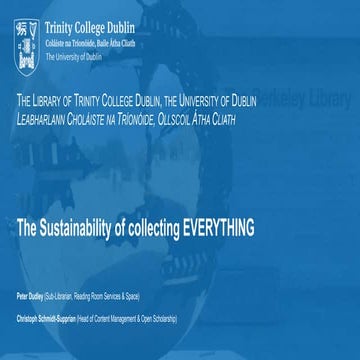The Sustainability of Collecting Everything (Parallel Paper)