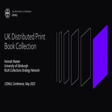 UK Distributed Print Book Collection