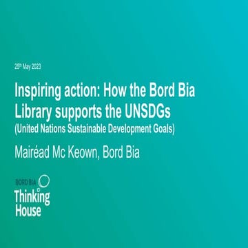 Inspiring Action: How the Bord Bia Library Supports the UNSDGs