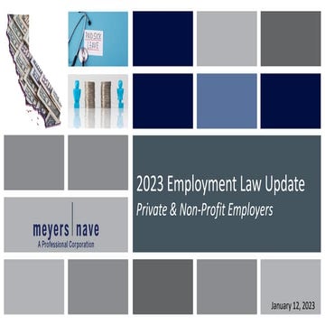 2023 Employment Law Update | Private Sector & Non-Profit Employers