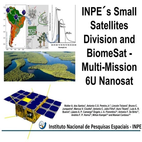 INPE's BiomeSat: Advancing Environmental Monitoring with 6U ...