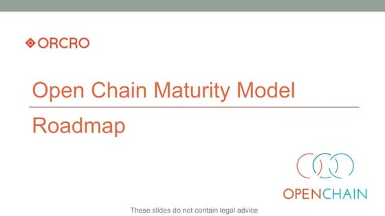 Maturity Models - Open Compliance Summit 2023