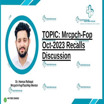 Pediatrics fcps toacs presentation discussion