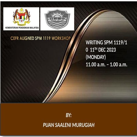 SOM ENGLISH WRITING PRESENTATION WORKSHOP