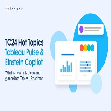 2024-05-14 - Tableau User Group - TC24 Hot Topics - Tableau Pulse and Einstei...