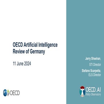 Presentation of the OECD Artificial Intelligence Review of Germany
