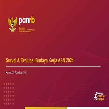 2024-08-29 - Bahan Sosialisasi Survei & Evaluasi Budaya Kerja ASN 2024 ...
